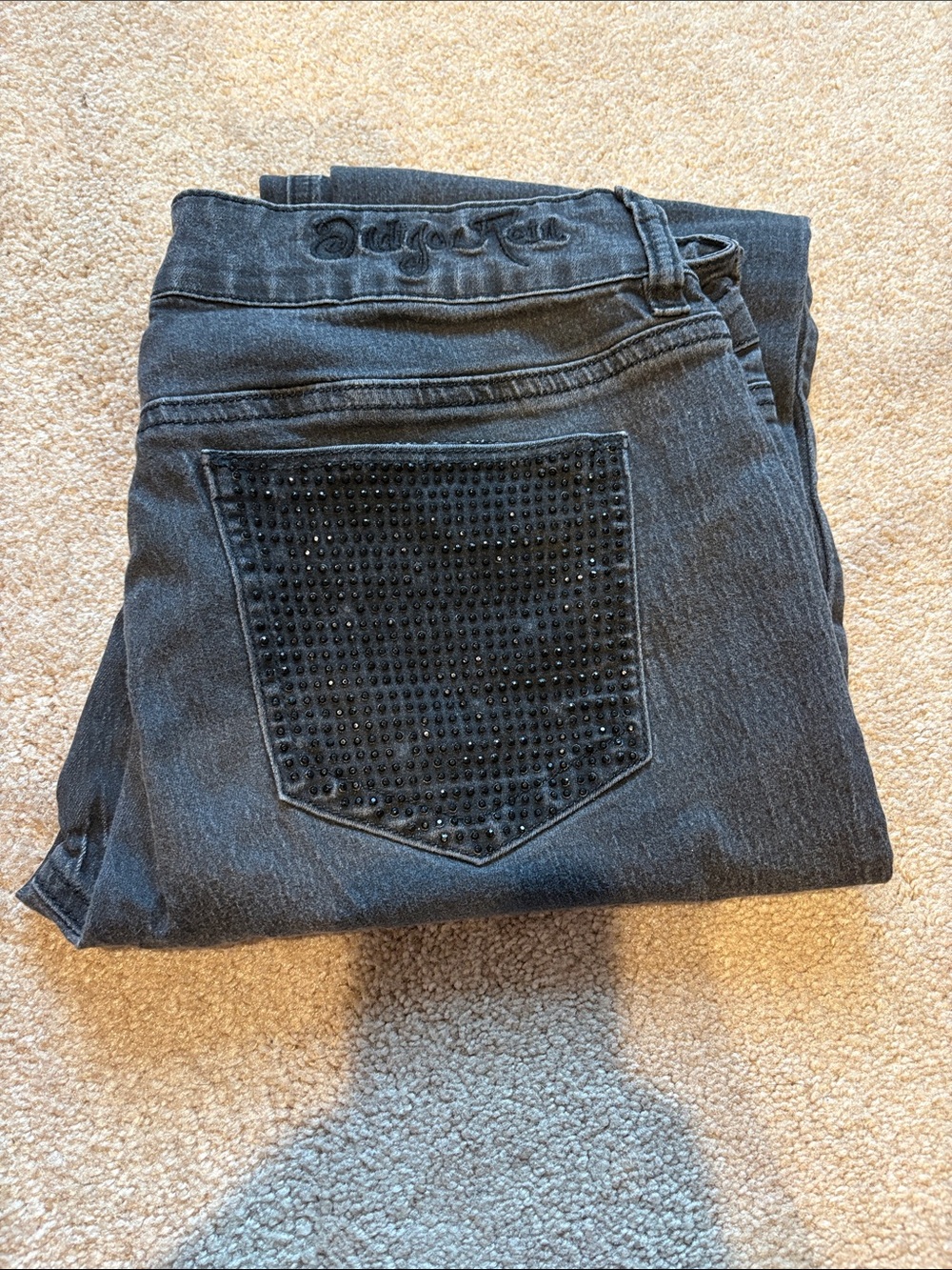 Black Studded Women's Skinny Jeans